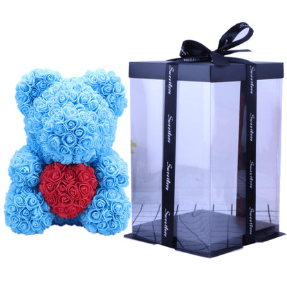 Forever Yours Rose Bear – Simulierte Blumen Geschenk