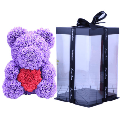 Forever Yours Rose Bear – Simulierte Blumen Geschenk