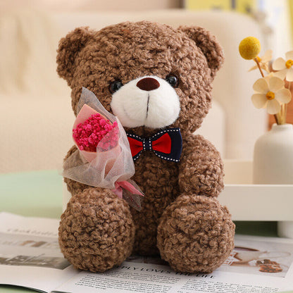 Cute Bear Plush with Roses