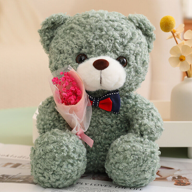 Cute Bear Plush with Roses