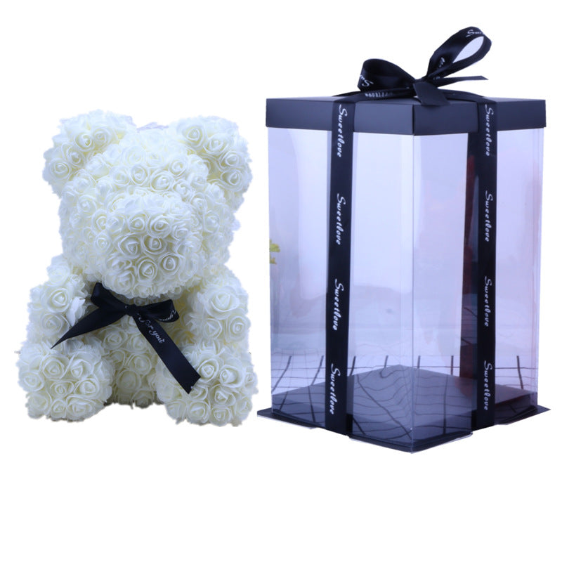 Forever Yours Rose Bear – Simulierte Blumen Geschenk