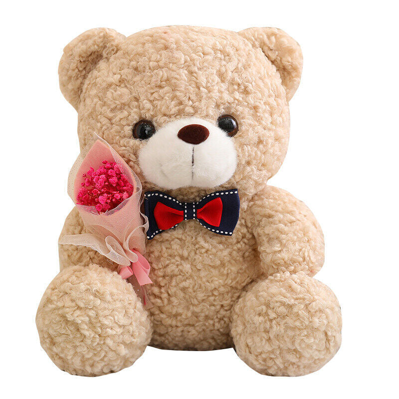 Cute Bear Plush with Roses