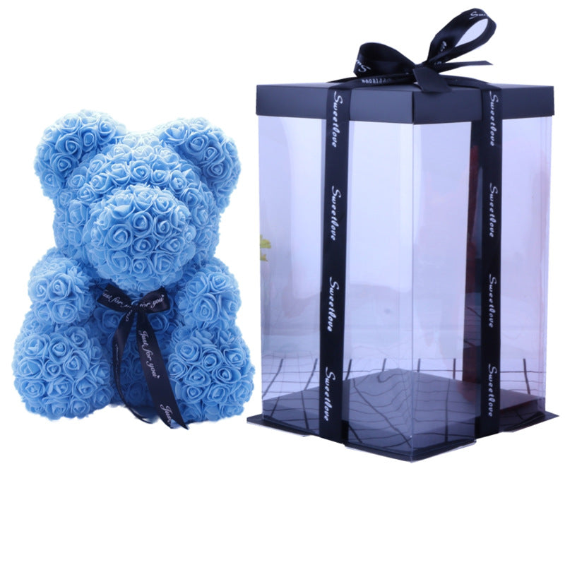 Forever Yours Rose Bear – Simulierte Blumen Geschenk