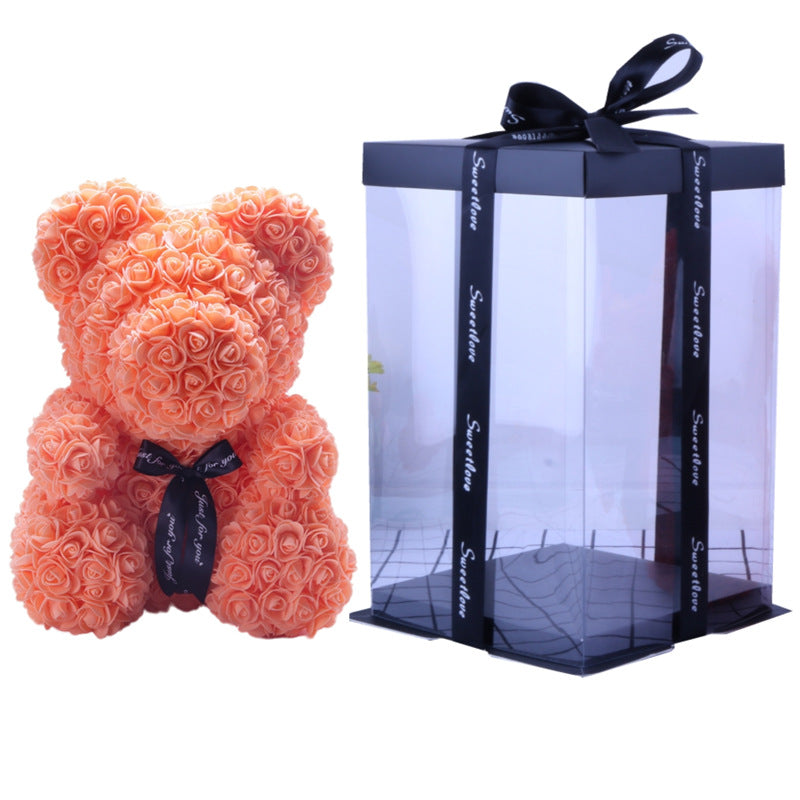 Forever Yours Rose Bear – Simulierte Blumen Geschenk