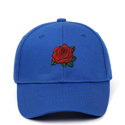 Embroidered Rose Cap – Outdoor Leisure Hat